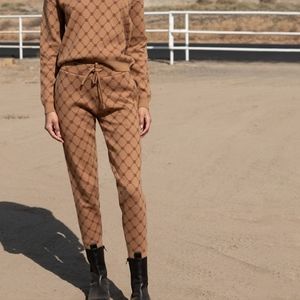 Knit EE Monogram Joggers